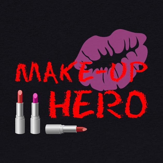 Make-Up Hero On Black by funfun